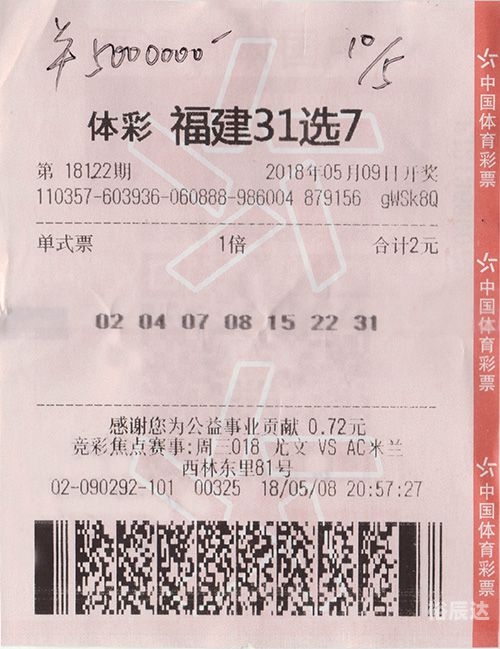 31选7开奖号码结果福建体彩走势图31选7开奖号码结果揭晓-第3张图片