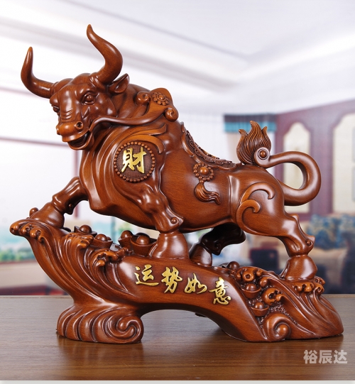 旺财牛图片旺财牛图片，寓意吉祥与富贵的象征-第2张图片
