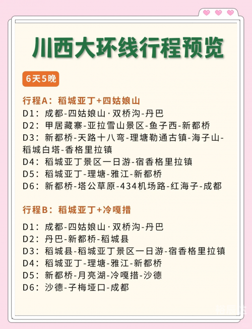 川西大环线7天旅游攻略-第3张图片