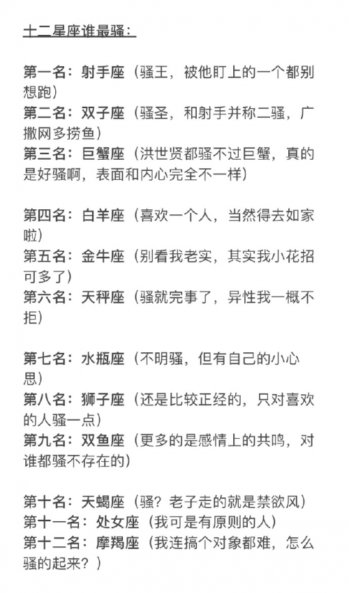 12星座谁最丑最好的大学十二星座谁最丑