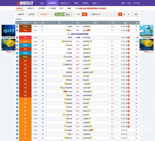 500即时比分完场结果完整版500即时比分完场-第1张图片