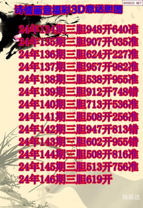 3D福彩总汇字谜大全-第3张图片