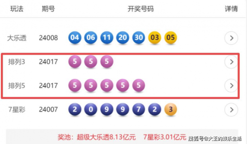 排列五今日开奖号码 今晚排列五今日开奖号揭晓-第1张图片
