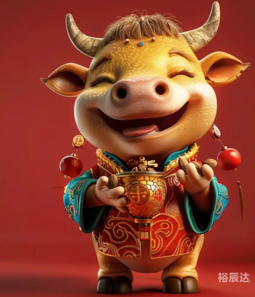 旺财牛图片壁纸旺财牛图片，寓意吉祥与富贵的象征-第2张图片