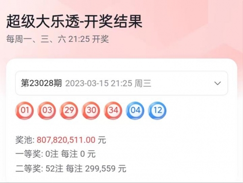 23028期大乐透开奖结果23028期大乐透开奖结果揭晓-第1张图片