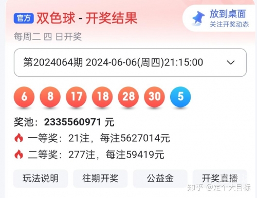 双色球开奖结果揭晓-第1张图片