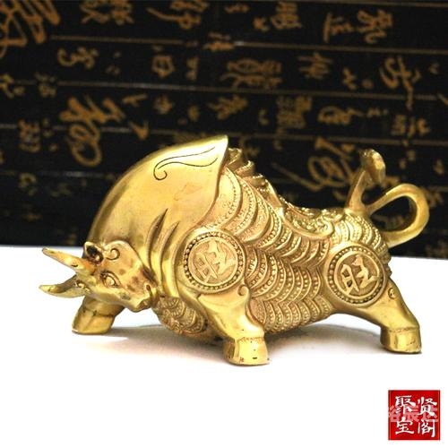 旺财牛图片，寓意吉祥与富贵的象征-第1张图片