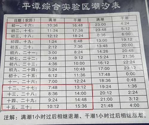 2020年涨潮退潮时间表2020年涨潮退潮时间表-第2张图片