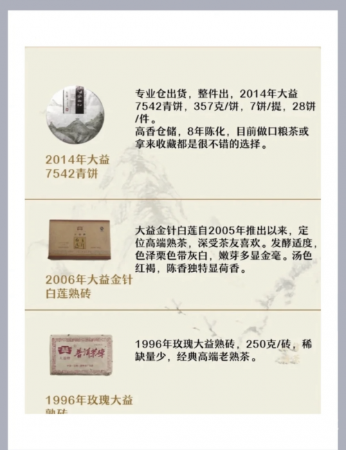 大益普洱茶功效与作用有哪些?大益普洱茶功效与作用