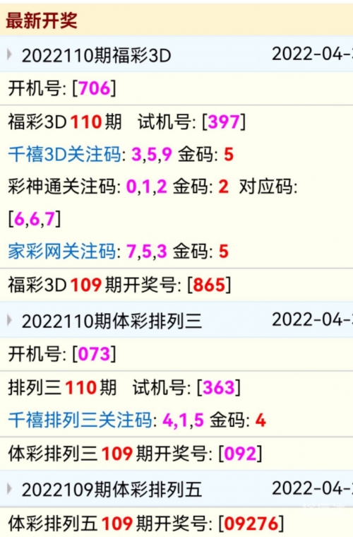福彩3d今天晚上开机号和试机号是多少福彩3D今晚开机号与试机号揭晓
