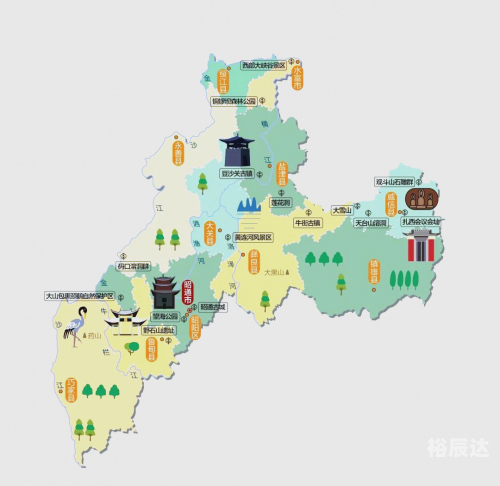 云南省旅游地图