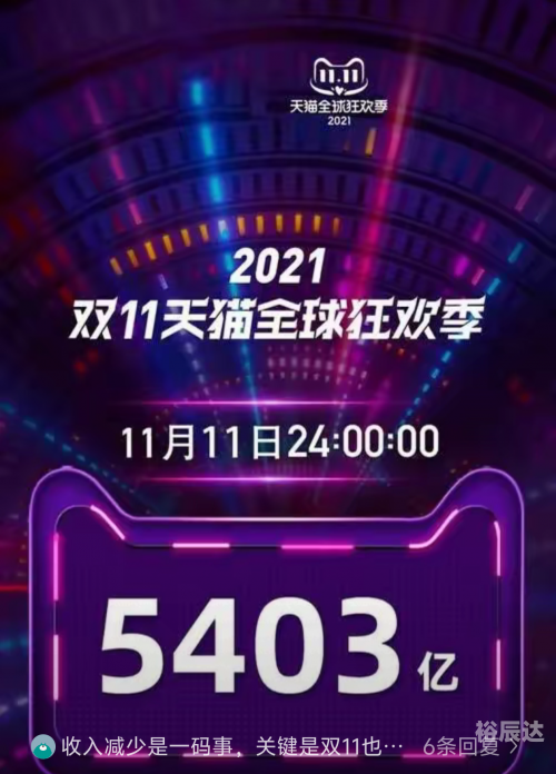 2019年天猫双十一成交额实时2019年天猫双十一成交额盛况