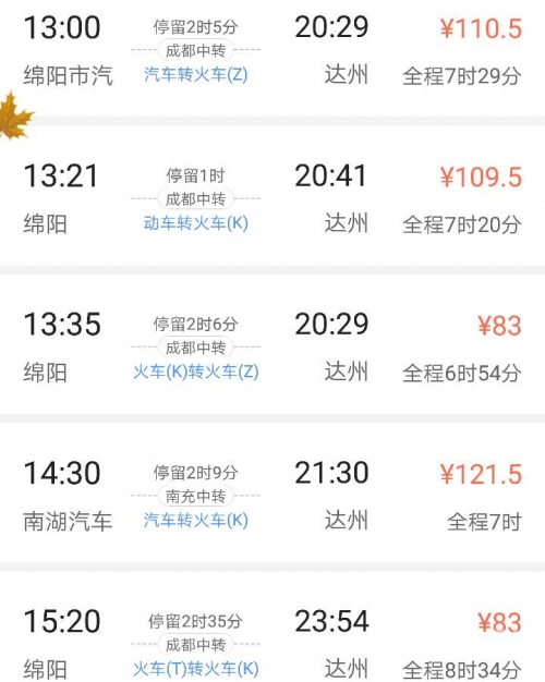 达州火车站时刻表查询达州火车站时刻表-第3张图片