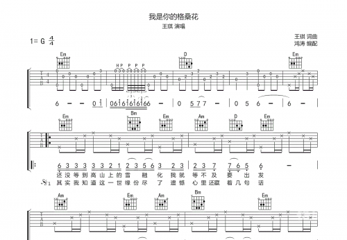 而我知道吉他谱c调而我知道吉他谱，探索音乐的魅力-第2张图片