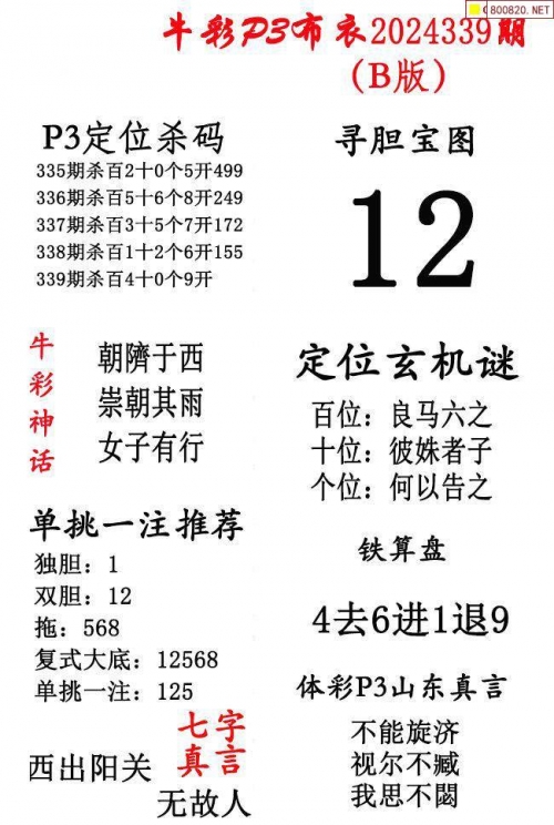 2024精华版布衣图全图解析-第2张图片