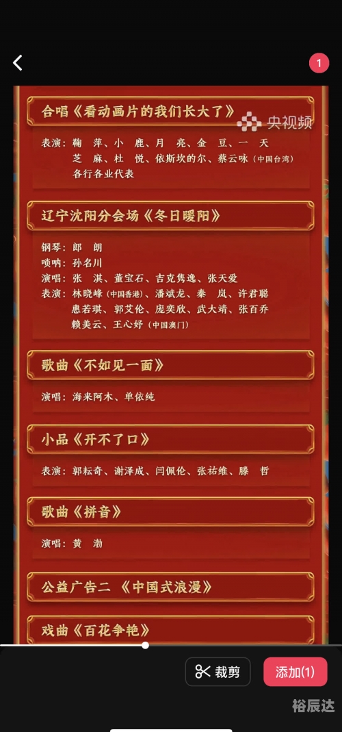 辽视春晚2024节目单表揭秘-第2张图片