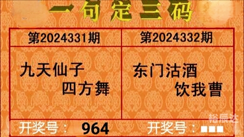 最新福彩3D字谜揭秘-第2张图片